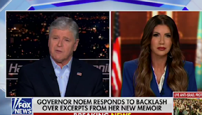 Hannity Appears to Suggest in Interview With Noem That Biden’s Dog Might Need to Be Put Down