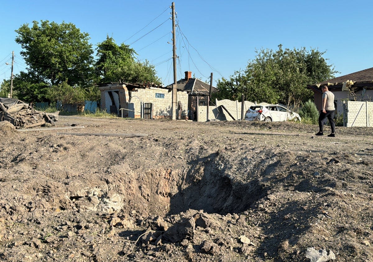 Ukraine-Russia war live: Two dead in Putin ‘double tap’ missile attack that hits railway station near Kharkiv