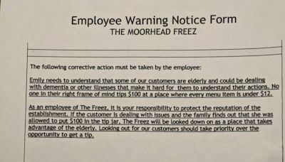 Ice cream shop worker allegedly fired for accepting $100 tip as store claims some customers have ‘dementia’