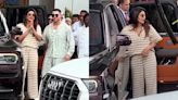 Anant Ambani-Radhika Merchant Wedding: Priyanka Chopra reaches Mumbai dressed in trendy co-ord set featuring tan and cream stripes