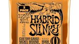 Ernie Ball Hybrid Slinky Nickel Wound Electric Guitar Strings 3 Pack, Now 22% Off