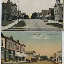 1912 And 1920 Reeseville Wisconsin Street Scene Postcards | Street ...