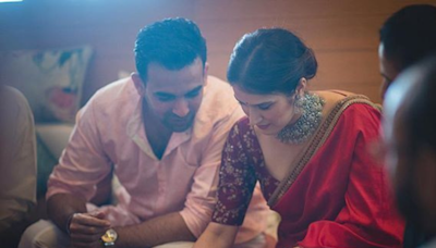 Revisiting the wedding sari of Zaheer Khan's wife Sagarika Ghatge | The Times of India