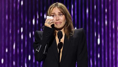 Miley Cyrus Tears Up While Being Named Youngest Disney Legend: 'I Stand Here Proud to Have Been Hannah Montana'