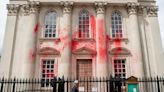 University of Cambridge’s Senate House splattered with red paint