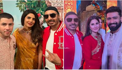 Anant Ambani-Radhika Merchant Wedding: Priyanka Chopra-Nick Jonas are all smiles, Katrina Kaif-Vicky Kaushal pose with singer Sukhbir