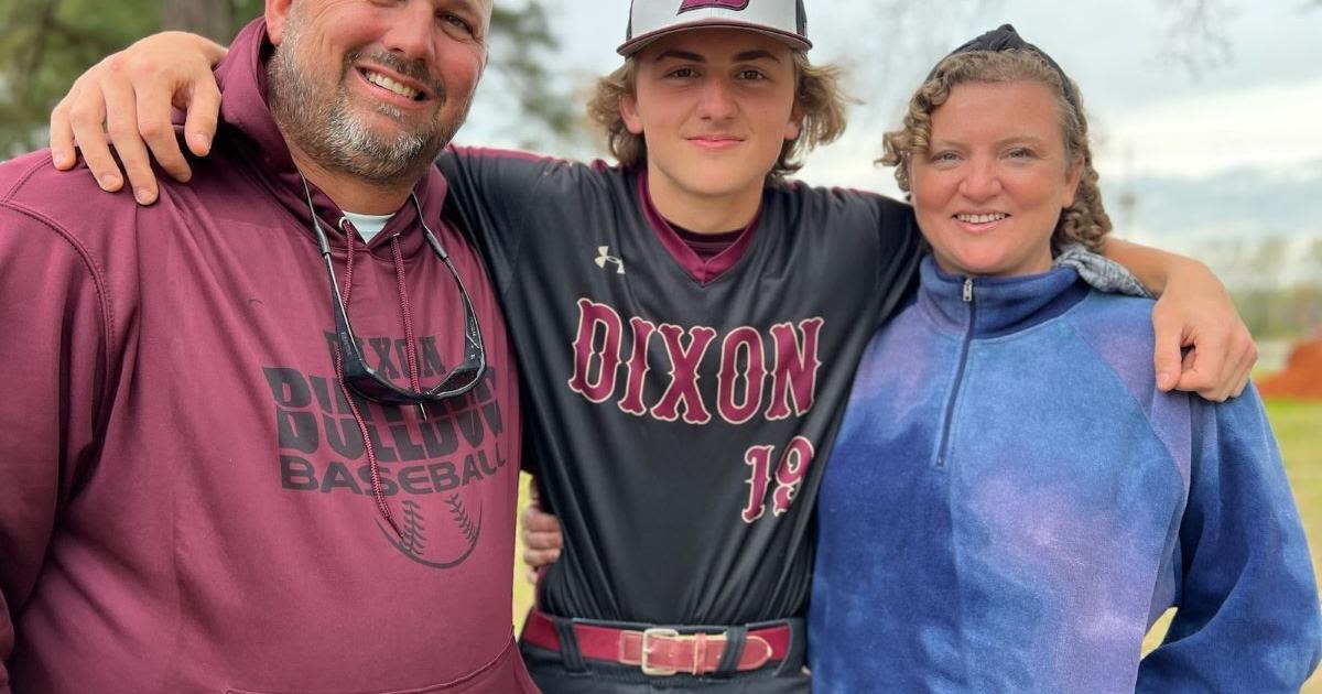Family of Dixon baseball's Eli McGeorge not giving up, despite mother's brain cancer