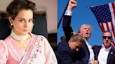 Actor-politician Kangana Ranaut praises former U.S. president Donald Trump, says 'If he was not wearing a bullet proof jacket, he would have...'