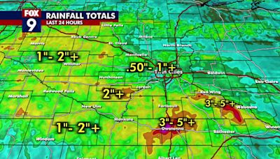 Minnesota weather: Rain totals from Wednesday's storm