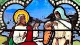 Stained glass window shows Jesus Christ with dark skin, stirring questions about race in New England