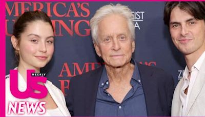 Michael Douglas Makes Rare Red Carpet Appearance With His and Catherine Zeta-Jones’ 2 Children