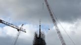Notre Dame cathedral's spire revealed in Paris as reconstruction continues after fire