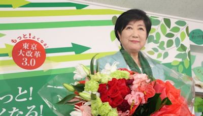 東京都知事選舉 小池百合子連任 蓮舫排第3