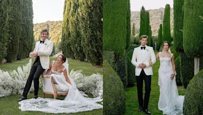 Stranger Things actress Millie Bobby Brown and Jake Bongiovi’s dreamy white wedding