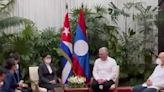 Recibió presidente de Cuba a titular de Tribunal Supremo de Laos