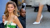 Zendaya Won’t Take Off White Christian Louboutin ‘So Kates’ for ‘Good Morning America’ Taping