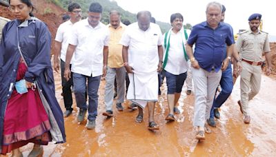 Reasons for landslip to be looked into after completing relief work, says Union Minister Kumaraswamy