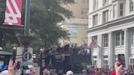 Victorious Atlanta Braves Celebrate on Parade Route Through City's Downtown