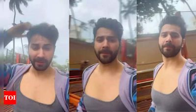 Varun Dhawan joins the 'Cheen Tapak Dum Dum' trend, enjoying 'mast weather' after Shraddha Kapoor's viral post | Hindi Movie News - Times of India