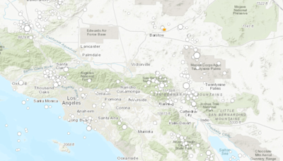 USGS reporta temblor de magnitud preliminar de 4.9 en Barstow