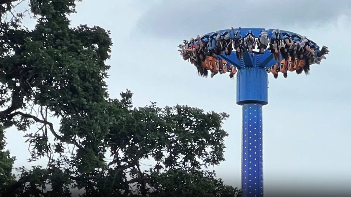 28 people left dangling, stuck upside down on ride at Oaks Amusement Park: Video