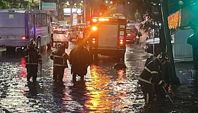 ¡Caos vehicular! Fuertes lluvias y vehículos varados en varias partes de la CDMX