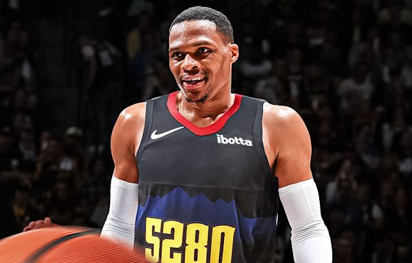 Russell Westbrook shows off new Nuggets jersey