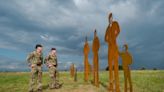 Silhouette giants installed at Salisbury Plain to warn visitors of military training