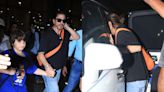 Shah Rukh Khan spotted at Mumbai airport with son AbRam, wife Gauri as they returned from UK