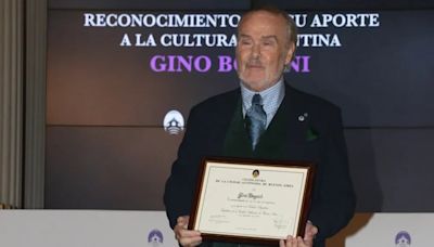 Luego de sufrir un asalto en su casa, Gino Bogani fue distinguido en la Legislatura porteña por su aporte a la cultura