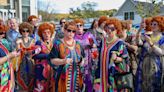 Cary hosts Mrs. Roper Romp, a flamboyant fund-raiser with floral caftans and frizzy wigs