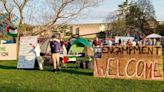 UMass Amherst students set up tent encampment to protest the war in Gaza