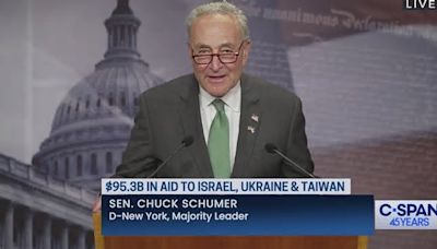 Senate Majority Leader Schumer News Conference on $95.3B Aid Package