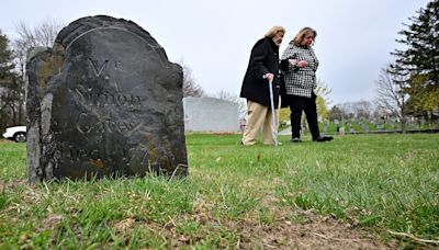 Gravestones unearthed: get reacquainted with two of Worcester's oldest residents