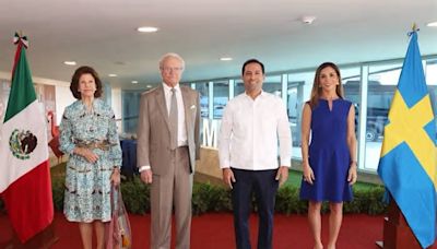 Reyes de Suecia visitan Yucatán como parte de gira por México