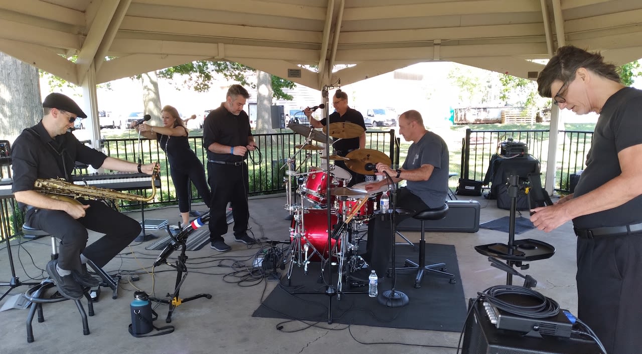 The weather was rolling at Rocky River’s first Summer Nights concert