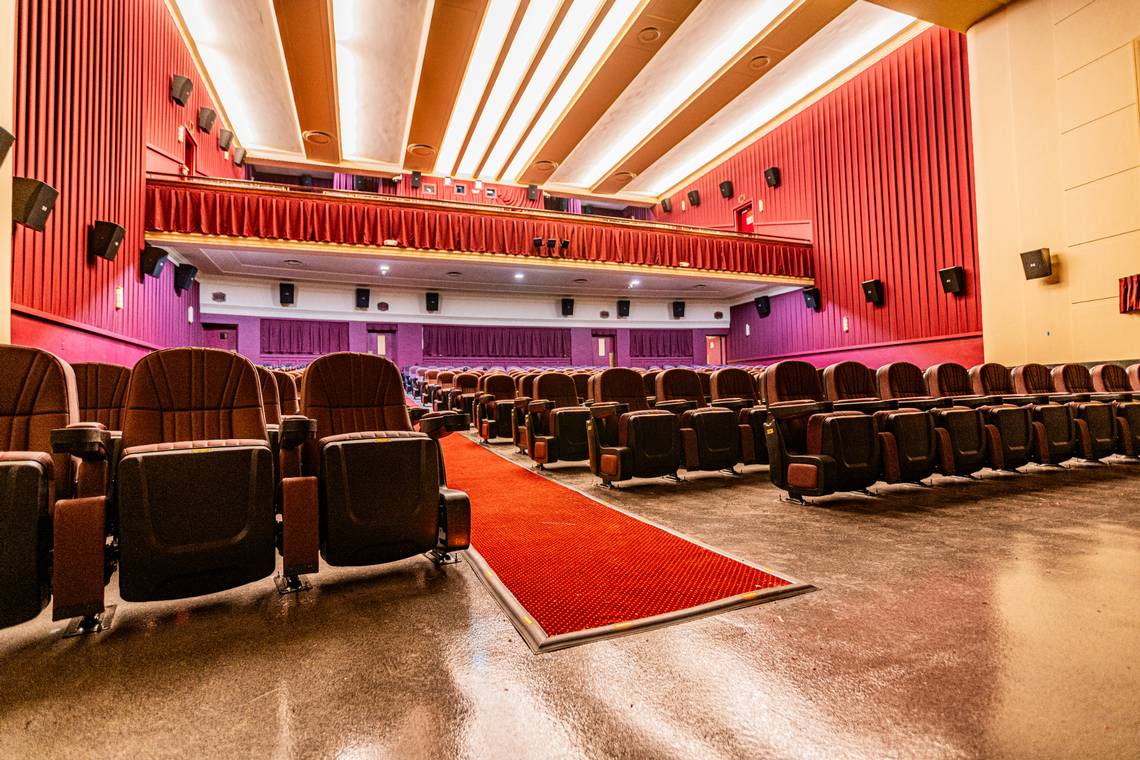 Take a look at new renovations for historic movie theater near Charlotte as it reopens