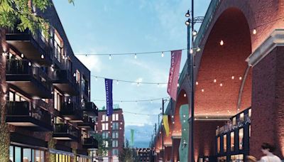 New images released as updated plans outlined for £250 million new neighbourhood 'under the arches' of Stockport viaduct