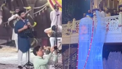 Anant Ambani performs Shiv Pooja with father Mukesh Ambani while Amit Trivedi sings ‘Namo Namo’