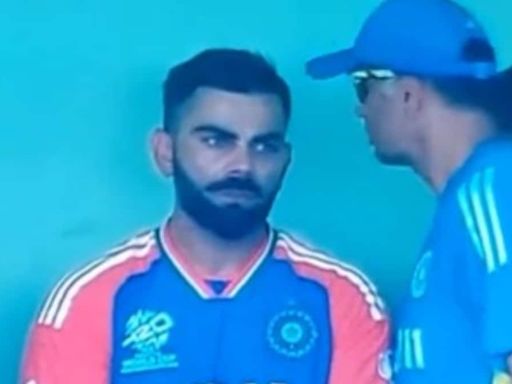 Watch: Rahul Dravid consoles Virat Kohli after latter's single-figure dismissal in T20 World Cup semi-final