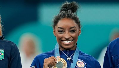 Simone Biles’ GOAT Necklace at Paris Olympics Features 546 Diamonds
