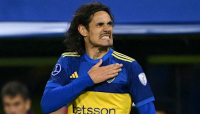 Alarma en Boca: Edinson Cavani no se entrenó y está en duda para enfrentar a Cruzeiro por la Copa Sudamericana