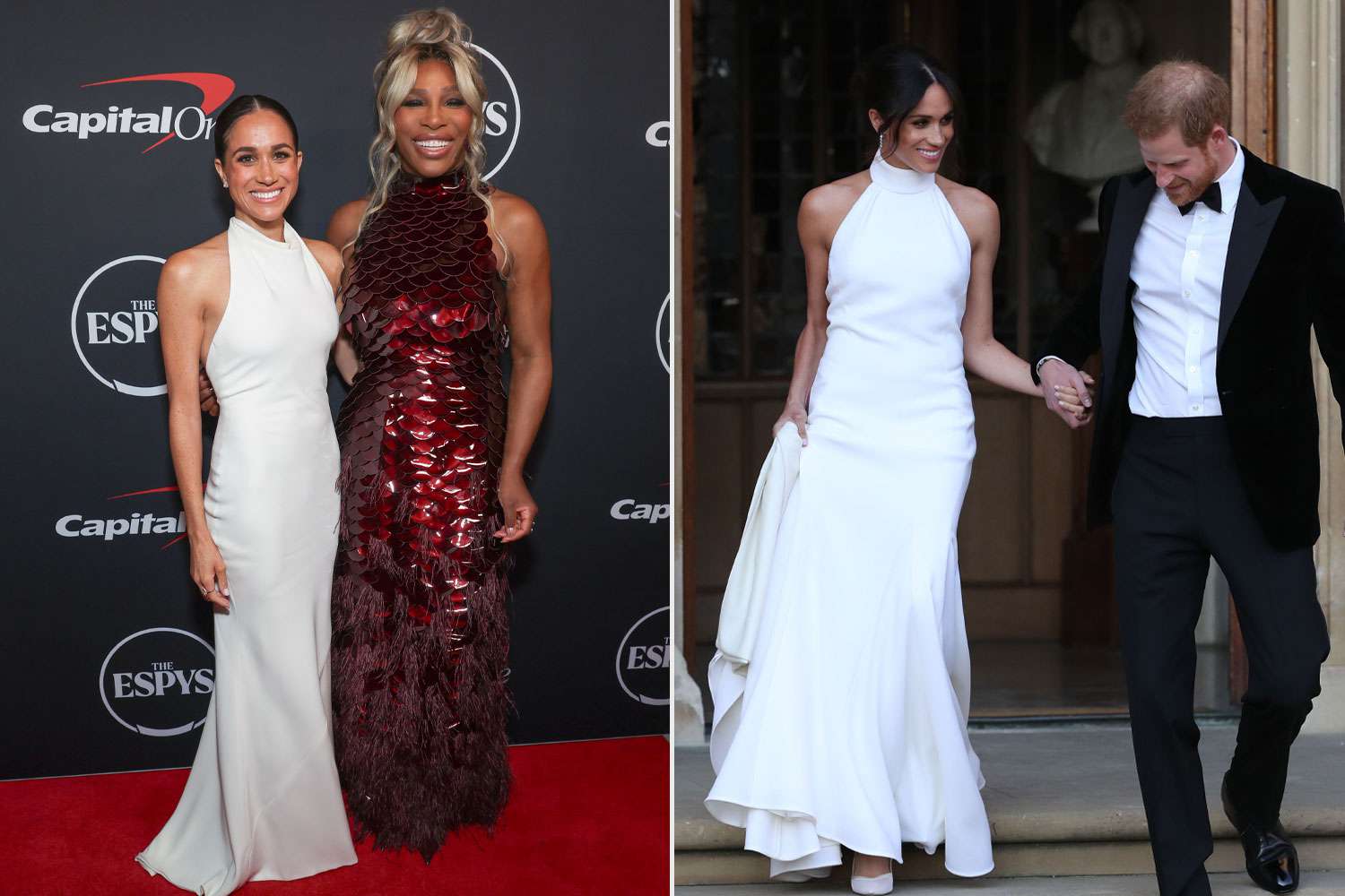 Meghan Markle Sparks Double Take in ESPYs Dress That Looks Upcycled from Her Wedding Reception Gown