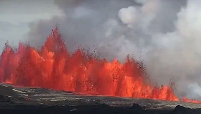 冰島火山6個月來第5度噴發 熔岩噴50公尺高「宛如火牆」