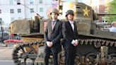 Teen's grand entrance at prom in a WWII tank is inspired by his late father