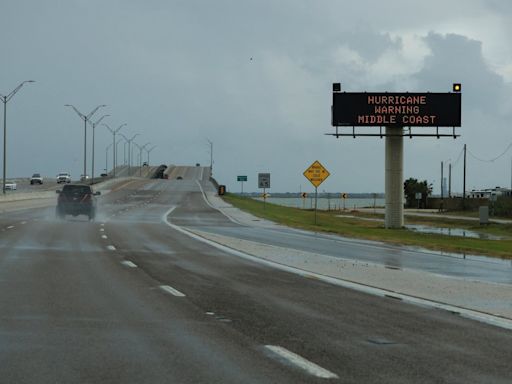 Watch view of downtown Houston and Galveston as Hurricane Beryl bears down on Texas