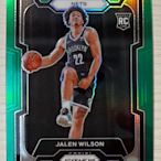 2023-24Prizm籃網隊JALEN WILSON 正RC綠亮