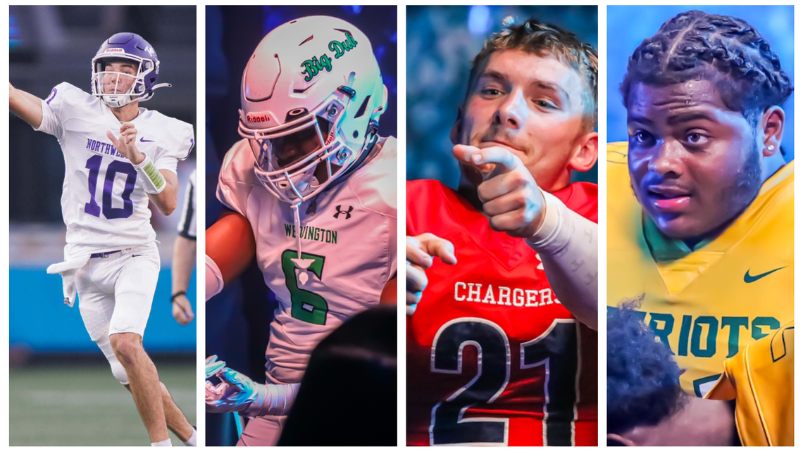 Who is No. 1 in The Charlotte Observer Sweet 16 high school football poll?