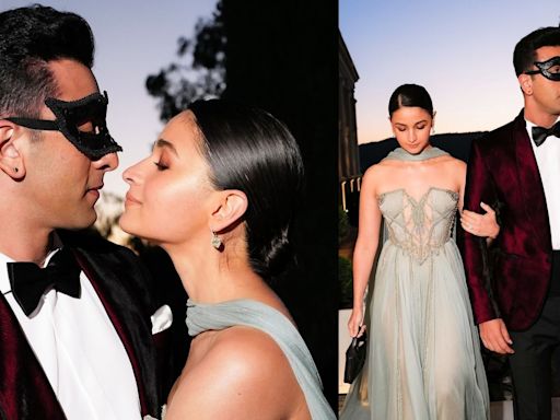 ‘Fifty shades of RK’: Ranbir Kapoor leaves fans swooning in new pics with Alia Bhatt from an Italian masquerade ball