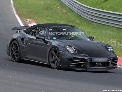 2025 Porsche 911 Turbo S Cabriolet tests hybrid powertrain